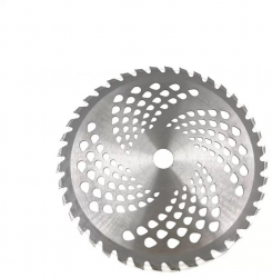 Disc metalic perforat pentru motocoasa 230x25.4 mm 40T - 40 dinti cu vidia GIDA-CRIS GC154 
