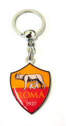 Breloc cheie inox compatibil echipa AS Roma multicolor 