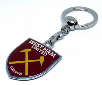 Breloc cheie inox compatibil echipa West Ham United multicolor 