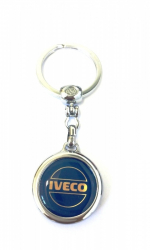 Breloc Premium metal inoxidabil compatibil Iveco multicolor