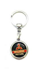 Breloc Premium metal inoxidabil compatibil Mitsubishi multicolor 