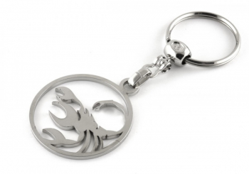Breloc Premium metal inoxidabil horoscop Scorpion 