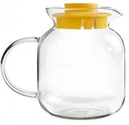 Cana Ibili-Kristall sticla borosilicata 1200 ml transparent/galben 
