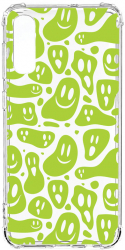 Husa BestCase Compatibila Cu Xiaomi Redmi 9A / Redmi 9AT Green Acid Smiley 1.5MM Slim Anti Shock AS 1051 