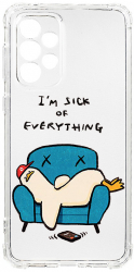 Husa BestCase Compatibila Cu Samsung Galaxy A13 4G Im Sick Of Everything 1.5MM Slim Anti Shock AS 1017 