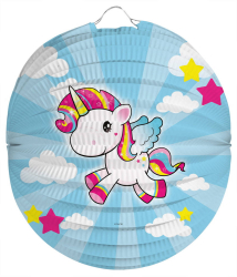 Lampion 22 cm model Unicorn 