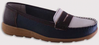Pantofi din piele Confort multicolor 37 