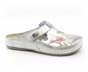 Saboti medicali dame din piele Ledi multicolor 37 