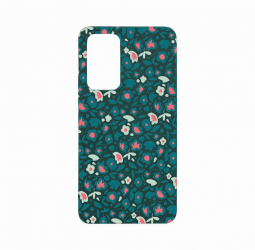Husa Bestcase compatibila cu Xiaomi 12T Green Flowers Pattern 0.8MM Slim Forest Green FG 632 