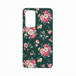 Husa Bestcase compatibila cu Xiaomi 12T Pastel Colors Collection Flowers 0.8MM Slim Forest Green FG 511