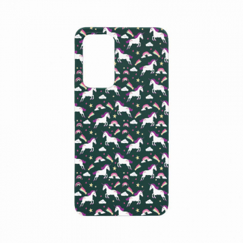 Husa Bestcase compatibila cu Xiaomi 12T Unicorn Rainbow 0.8MM Slim Forest Green FG 520 
