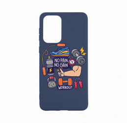 Husa Bestcase compatibila cu Xiaomi Redmi Note 11 Pro No Pain No Gain 0.8MM Slim Alaskan Blue AB 783 