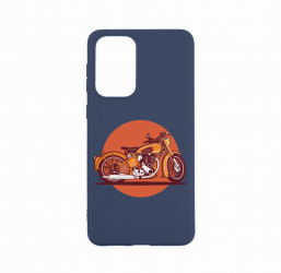 Husa Bestcase compatibila cu Xiaomi Redmi Note 11 Pro Retro Bike 0.8MM Slim Alaskan Blue AB 818 