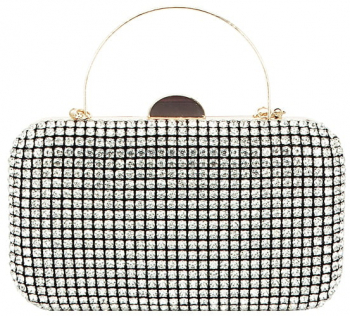 Geanta clutch cu cristale BJH-1609 03 Negru 
