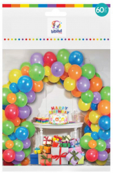 Ghirlanda Evolium cu 60 de baloane Multicolor 
