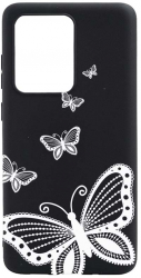 Husa Bestcase comp cu OPPO A77 Flowers 0.8MM Slim Negru B 79 