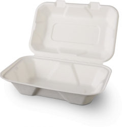 Set 50buc Caserole Biodegradabile HB10 Trestie de zahar 23x15.9x7.7cm 