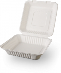 Set 50buc Caserole Biodegradabile Trestie de zahar 23x23x8cm 