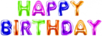 Set colorat de 13 baloane pentru petrecere cu inscriptia HAPPY BIRTHDAY avand diametrul de 35 cm 