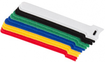 Set curele velcro 15 cm pentru organizare si depozitare cabluri 12 bucati multicolor 