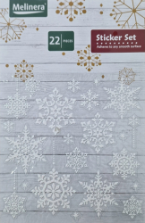 Set cu stickere decorative in forma de Fulgi Evolium White 
