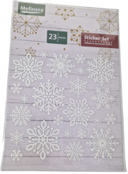 Set de stickere decorative cu Fulgi Evolium Alb 