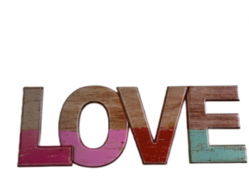 Sticker de perete Evolium LOVE 40 x 18 cm Multicolor 