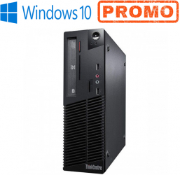 Calculatoare second hand i5 3.1GHz Lenovo ThinkCenter M91p Intel i5-2400 4Gb DDR3 250GB HDD DVDRW Desktop 
