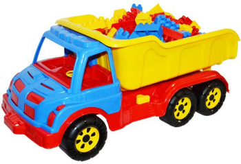 Camion plastic cu 80 de cuburi 