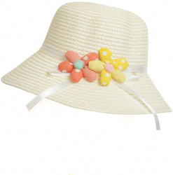 Palarie de paie pentru copii PAMI PC-0223-236-crem 52 cm Crem 