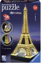 Puzzle 3D Turnul Eiffel Noaptea 216 Piese 