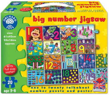 Puzzle - Invata numerele de la 1 la 20 