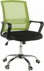 Scaun de birou plasa verde tesatura neagra APOLO 