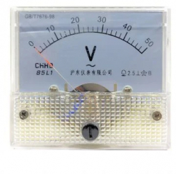 Voltmetru analogic de panou 50V curent alternativ