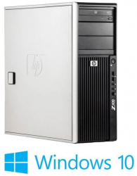 Workstation HP Z400 Quad Core W3565 12GB DDR3 Radeon HD 7350 Win 10 Home 
