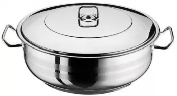 Cratita cu capac inox 14 Litri Arian otel inoxidabil 36 cm 