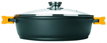 Cratita Ibili-Evolution aluminiu 32x8.5 cm negru/galben 