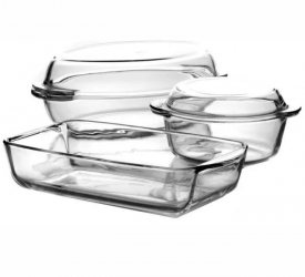Set 5 piese vase termorezistente Borcam 159053 