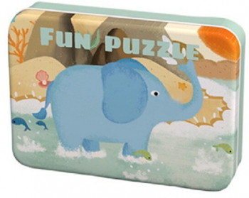 Puzzle cutie metalica Animale Din Safari 
