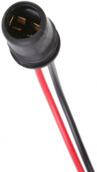 Set 2x Conector T10 W5W cablu 13cm pentru Electronica Becuri Lumini Auto negru 