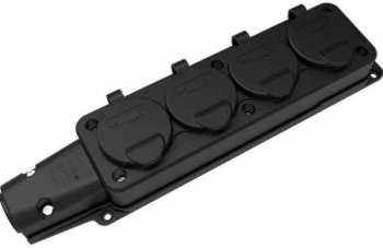 Fisa cauciuc cu capac Bemis BK1-1402-3614 2P+E 4 iesiri 16A 250V IP54 