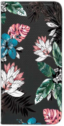 Husa BestCase Compatibila Cu Xiaomi 12T / 12T Pro Pastel Colors - Flowers Flip Case Negru FLB 500 