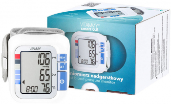 Tensiometru electronic de incheietura Vitammy Smart 0.5 detectare aritmie detectie miscarea corpului manseta 13.5 - 21.5 cm 