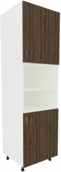 Corp Turn haaus Karo 2 Usi cu spatiu cuptor Stejar Bronz/Alb 60 x 57 x 210 cm 