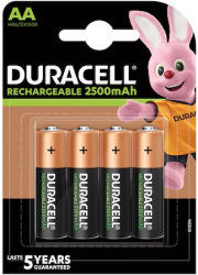 Acumulator NI-MH Duracell AA 1 2V 2500mA blister 4 buc