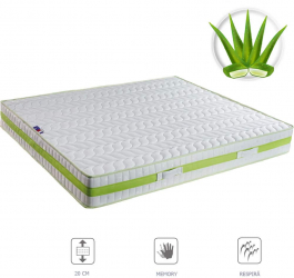 Saltea memory cu Aloe Vera 160 and times 200 cm Supreme Luxe 