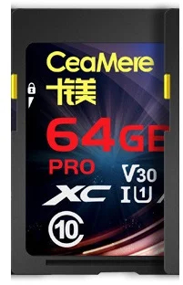 Card SD Ceamere 64GB Rata de transmisie CLASS10 Viteza de citire si scriere 5-10MB/S pentru MP4 MP3 Universal 