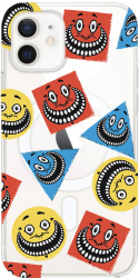 Husa BestCase Compatibila Cu Apple iPhone 12 Pro Abstract Smiley MagSafe compatibil Anti Shock MAS 1014 