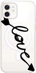 Husa BestCase Compatibila Cu Apple iPhone 12 Love MagSafe compatibil Anti Shock MAS 225 