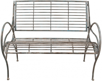 Banca fier gri patinat 106x56x92 cm 